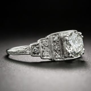 1.01 Carat Art Deco Engagement Ring