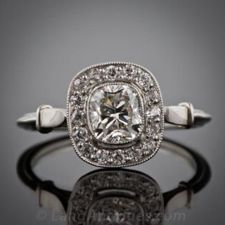 Art Deco Diamond Engagement Ring 