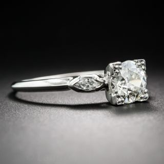 1.01 Carat Diamond and Platinum Vintage Engagement Ring