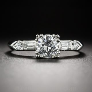 1.01 Carat Diamond Vintage Engagement Ring - GIA E/SI1 - 2