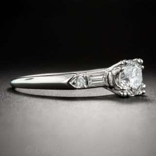1.01 Carat Diamond Vintage Engagement Ring - GIA E/SI1