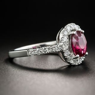 1.01 Carat No-Heat Ruby and Diamond Ring