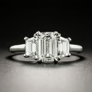 1.01 Emerald-Cut Diamond Engagement Ring by Martin Flyer - GIA E SI1 - 3