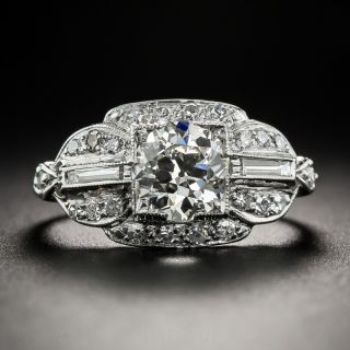 1.02 Carat Art Deco Diamond Ring