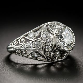 1.02 Carat Art Deco Diamond Ring