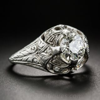 1.02 Carat Art Deco Engagement Ring