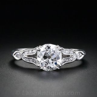 1.02 Carat Diamond Vintage Engagement Ring