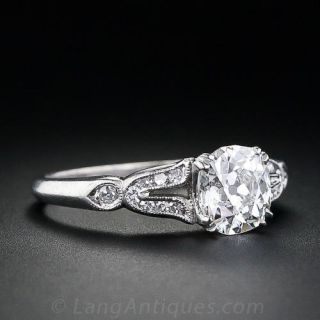 1.02 Carat Diamond Vintage Engagement Ring