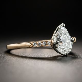 Lang Collection 1.02 Carat Pear Shape Diamond Ring - GIA E SI1