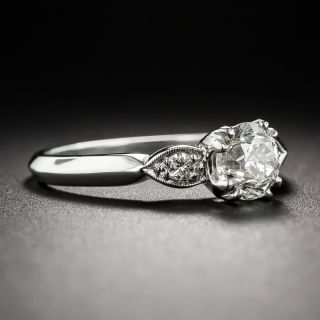 1.02 Carat Platinum and Diamond Vintage Engagement Ring