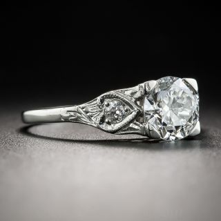 1.02  Carat Platinum Diamond Engagement Ring - GIA H VS2