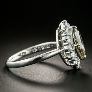 1.02 Ct. Natural Brown Marquise Diamond Ring