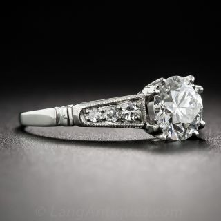 1.02 GIA H/VS2 Diamond Vintage Engagement Ring