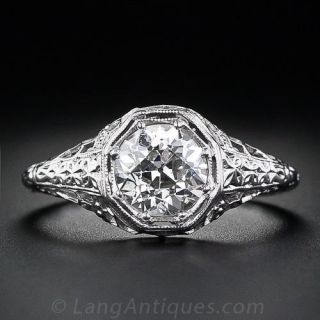 1.03 Carat Antique Diamond Ring