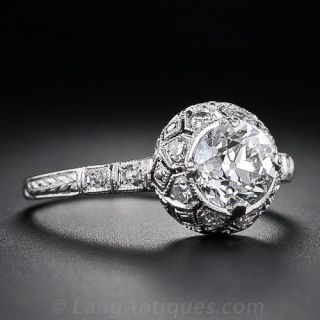 1.03 Carat Diamond Edwardian Engagement Ring