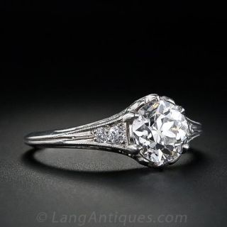 1.03 Carat Diamond Vintage Engagement Ring