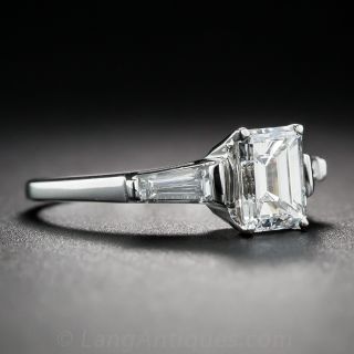 1.03 Carat Emerald-Cut Diamond Engagement Ring GIA E/VVS1