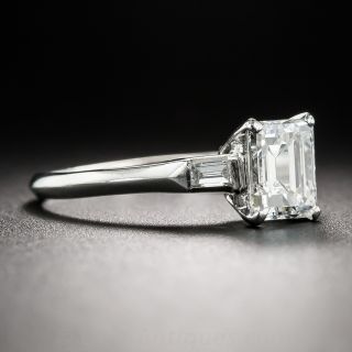 1.03 Carat Emerald-Cut Diamond Ring - GIA F VS2 by Maurice Tishman 