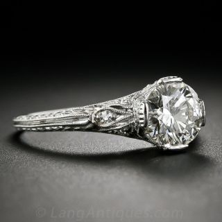 1.03 ct.  Antique Diamond Engagement Ring