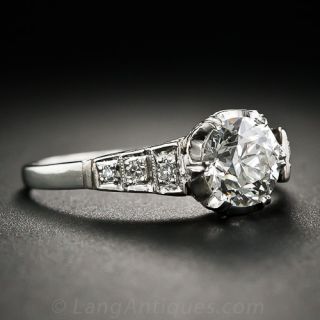 1.04 Art Deco Diamond Engagement Ring