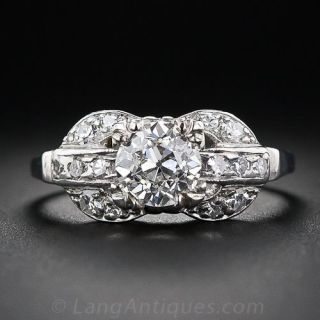 1.04 Carat Art Deco Engagement Ring