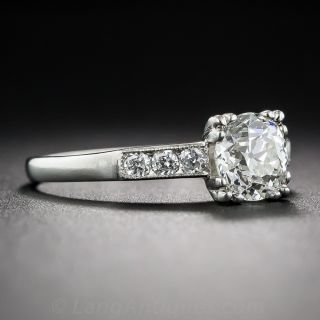 1.04 Carat Diamond Art Deco Engagement Ring 