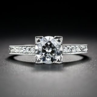 1.05 Carat Diamond Engagement Ring GIA E VVS2 