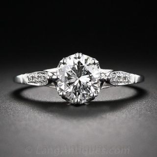 1.05 Carat GIA - F/VS2 Vintage Style Engagement Ring