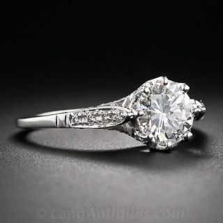 1.05 Carat GIA - F/VS2 Vintage Style Engagement Ring