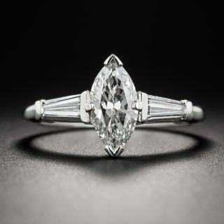 1.05 Carat Marquise Diamond Ring - GIA I SI1 - 2