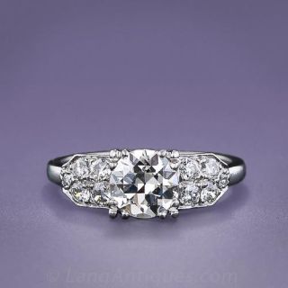 1.05 Carat Vintage Diamond Engagement Ring