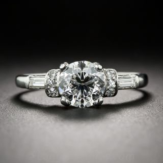 1.05ct GIA F/VS1 Art Deco Platinum and Diamond Engagement Ring