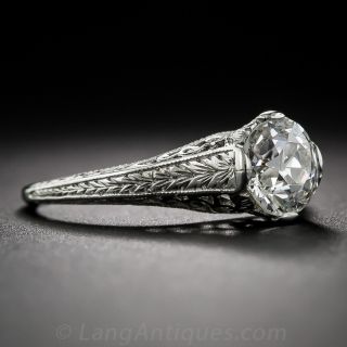 1.06 Carat Antique Engagement Ring - GIA I/VS2