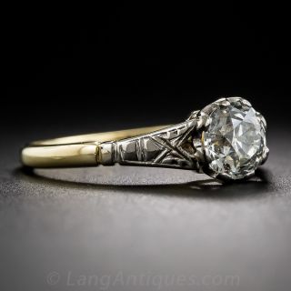 1.06 Carat Diamond Antique Engagement Ring