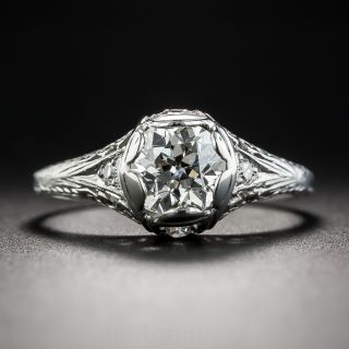 1.06 Carat Diamond Art Deco Engagement Ring - GIA  J VS2 