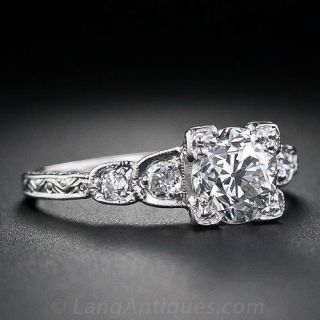 1.06 Carat Diamond Vintage Engagement Ring