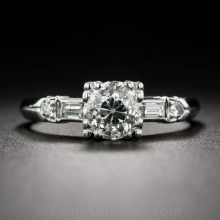 1.06 Carat Diamond Vintage Engagement Ring GIA  J/SI1
