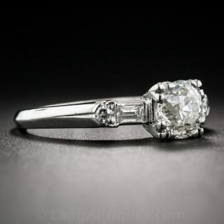 1.06 Carat Diamond Vintage Engagement Ring GIA  J/SI1