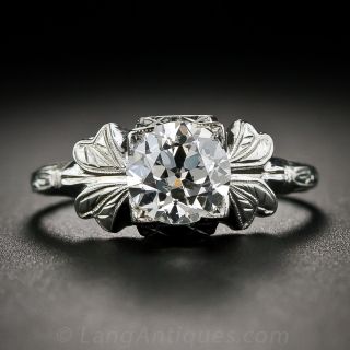 1.06 Carat Vintage Diamond Engagement Ring - GIA