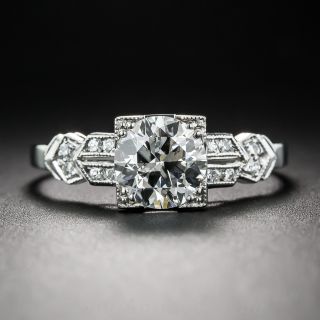 1.07 Carat Art Deco Engagement Diamond