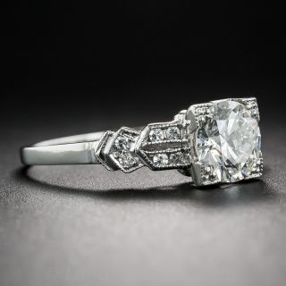 1.07 Carat Art Deco Engagement Diamond