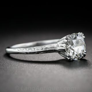 1.07 Diamond Vintage Solitaire Engagement Ring GIA I VS1