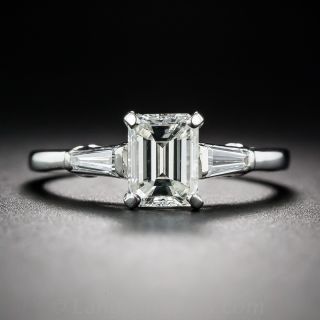 1.08 Carat Emerald-Cut Diamond Engagement Ring GIA  J VVS1