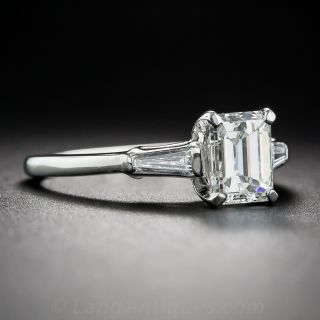 1.08 Carat Emerald-Cut Diamond Engagement Ring GIA  J VVS1