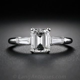 1.08 Carat Emerald-Cut Diamond Engagement Ring - 2