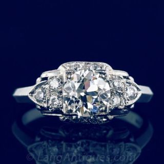 Art Deco Diamond Engagement Ring 