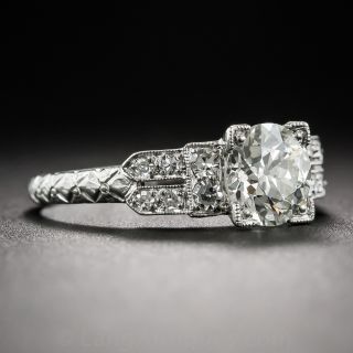 1.10 Carat Art Deco Diamond Ring - GIA K / VS2
