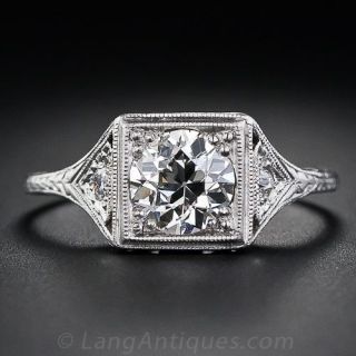 1.10 Carat Diamond  Antique Engagement Ring