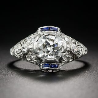 1.10 Carat Diamond Art Deco Engagement Ring