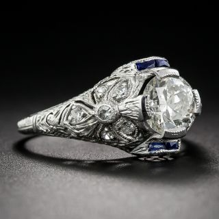 1.10 Carat Diamond Art Deco Engagement Ring